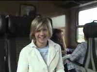 Amatrice suce son mec dans le train