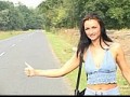 Autostoppeuse brune sodomisee