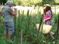 Une nana bais�e dans un jardin